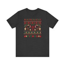 Load image into Gallery viewer, Merry Fitmas Ugly Sweater Unisex Tee - Holiday Fitness Shirt for Gym Lovers