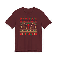 Load image into Gallery viewer, Merry Fitmas Ugly Sweater Unisex Tee - Holiday Fitness Shirt for Gym Lovers
