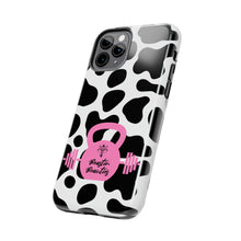 Load image into Gallery viewer, Cow Print & Kettlebell Tough Phone Cases, Case-Mate