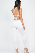 Load image into Gallery viewer, Criss-Cross Open Back Bodycon Jumpsuit