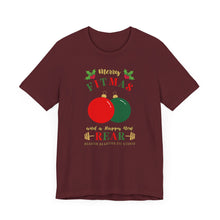 Load image into Gallery viewer, Merry Fitmas Ornaments Unisex Tee - Holiday Fitness Shirt for Gym Lovers