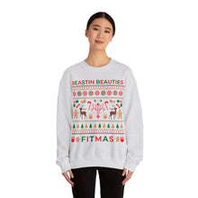 Load image into Gallery viewer, Ugly Sweater Fitmas Festive Fitness Crewneck Sweatshirt | Beastin Beauties Fitmas Design