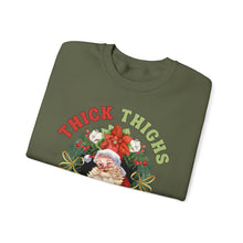 Load image into Gallery viewer, Thick Thighs Jolly Vibes Sweatshirt