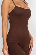 Load image into Gallery viewer, Criss-Cross Open Back Bodycon Jumpsuit