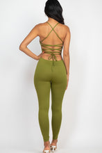 Load image into Gallery viewer, Criss-Cross Open Back Bodycon Jumpsuit