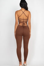 Load image into Gallery viewer, Criss-Cross Open Back Bodycon Jumpsuit
