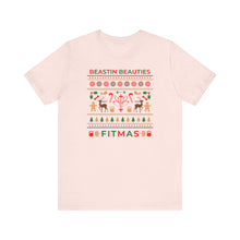 Load image into Gallery viewer, Merry Fitmas Ugly Sweater Unisex Tee - Holiday Fitness Shirt for Gym Lovers