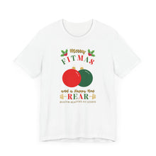 Load image into Gallery viewer, Merry Fitmas Ornaments Unisex Tee - Holiday Fitness Shirt for Gym Lovers