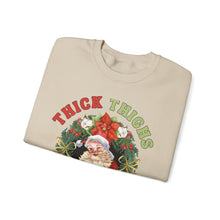 Load image into Gallery viewer, Thick Thighs Jolly Vibes Sweatshirt