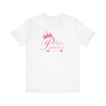 Load image into Gallery viewer, Pilates Princess Tee, Cute Workout Shirt, Gifts for Fitness Lovers, Unisex Short Sleeve Top, Activewear for Women