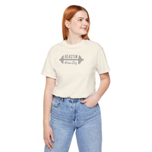 Load image into Gallery viewer, Gray Barbell BB Logo Tee