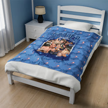 Load image into Gallery viewer, Dodger Daddies Velveteen Plush Blanket - Cozy Fan Gear for Baseball Lovers