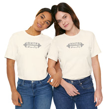 Load image into Gallery viewer, Gray Barbell BB Logo Tee
