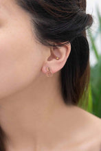 Load image into Gallery viewer, Pineapple Earrings 18K Rose & 24K Gold