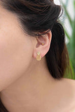 Load image into Gallery viewer, Pineapple Earrings 18K Rose & 24K Gold