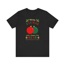 Load image into Gallery viewer, Merry Fitmas Ornaments Unisex Tee - Holiday Fitness Shirt for Gym Lovers