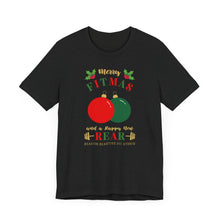 Load image into Gallery viewer, Merry Fitmas Ornaments Unisex Tee - Holiday Fitness Shirt for Gym Lovers