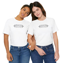 Load image into Gallery viewer, Gray Barbell BB Logo Tee