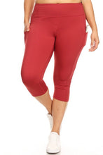 Load image into Gallery viewer, High Waist Tech Pocket Workout Capri Leggings