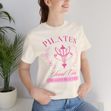 Load image into Gallery viewer, Pilates Club Short Sleeve Tee, Workout Shirt, Fitness Apparel, Exercise Top, Gift for Fitness Lovers