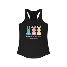Load image into Gallery viewer, Easter Bunnies Racerback Tank - "Working on My Buns"