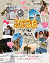 Load image into Gallery viewer, Boards & Babes: 2026 Vision Board Kit, Guide on How to make a Vision Board