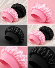 Load image into Gallery viewer, Satin Sleep Bonnet | Overnight Hair Protection for Healthier Hair