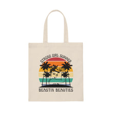 Load image into Gallery viewer, Strong Girl Summer Canvas Tote Bag