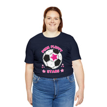 Load image into Gallery viewer, Pink Fluffy Stars Team Short Sleeve Tee
