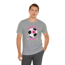 Load image into Gallery viewer, Pink Fluffy Stars Team Short Sleeve Tee
