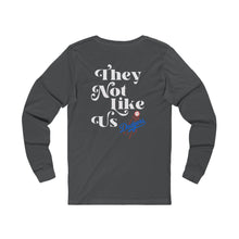 Load image into Gallery viewer, Unisex Jersey Long Sleeve Tee - &#39;We Don&#39;t Give a f*ck&#39; &amp; &#39;They Not Like Us Dodgers&#39; Designs
