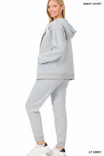 Load image into Gallery viewer, Zipper Hoodie Sweat Jacket &amp; Sweat Pants Set
