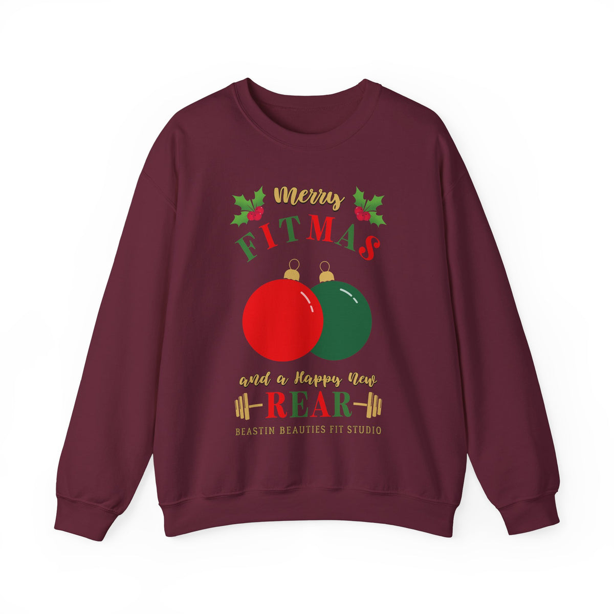Merry FITMAS Ornaments Unisex Heavy Blend™ Crewneck Sweatshirt