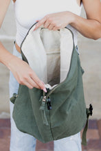 Load image into Gallery viewer, Kai Asymmetric Canvas Backpack
