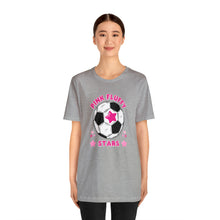 Load image into Gallery viewer, Pink Fluffy Stars Team Short Sleeve Tee
