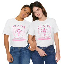 Load image into Gallery viewer, Pilates Club Short Sleeve Tee, Workout Shirt, Fitness Apparel, Exercise Top, Gift for Fitness Lovers
