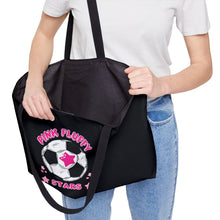 Load image into Gallery viewer, Pink Fluffy Stars Soccer Team Weekender Tote Bag
