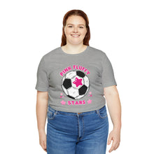 Load image into Gallery viewer, Pink Fluffy Stars Team Short Sleeve Tee
