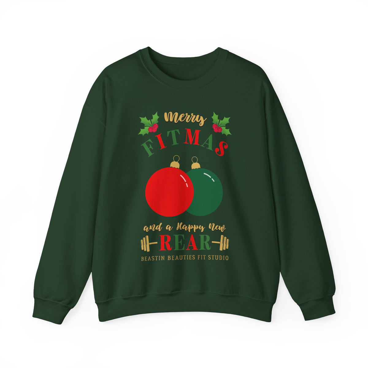 Merry FITMAS Ornaments Unisex Heavy Blend™ Crewneck Sweatshirt