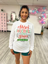 Load image into Gallery viewer, Merry Thiccmas Long Sleeve Tee
