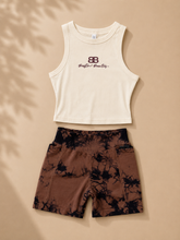 Load image into Gallery viewer, Brown Tie Dye Booty Scrunch Shorts
