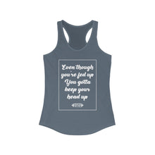 Load image into Gallery viewer, Keep Yo Head Up Racerback Tank
