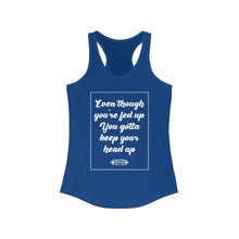 Load image into Gallery viewer, Keep Yo Head Up Racerback Tank
