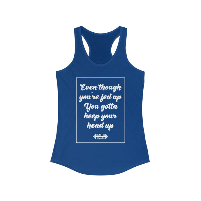 Keep Yo Head Up Racerback Tank