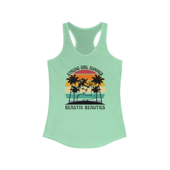 Strong Girl Summer Racerback Tank