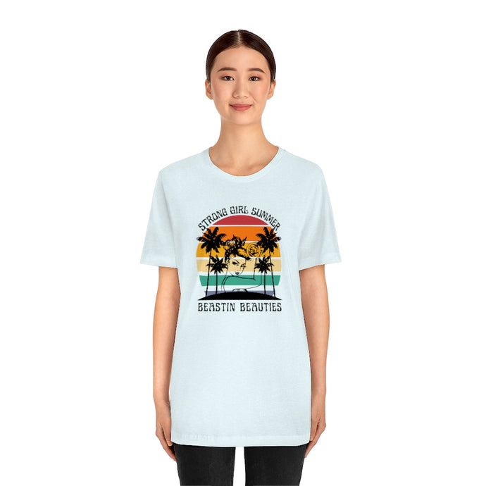 Strong Girl Summer Short Sleeve Tee