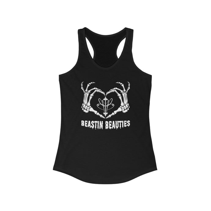 BB Skeleton Heart Racerback Tank