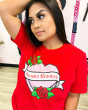Load image into Gallery viewer, Hearts &amp; Roses Short Sleeve Tee
