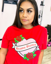 Load image into Gallery viewer, Hearts &amp; Roses Short Sleeve Tee
