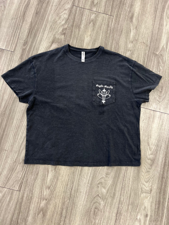 Pocketed Power Pump Crop Tee